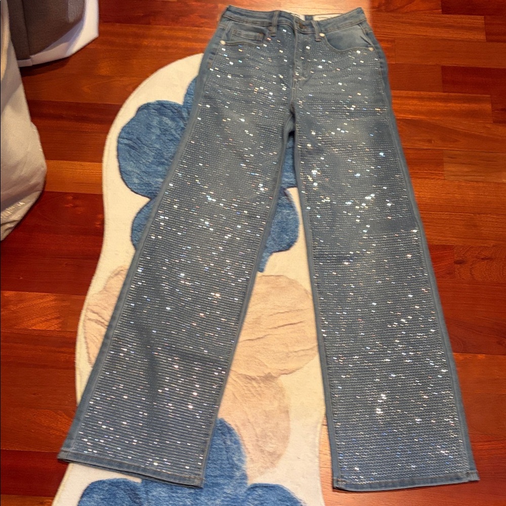Ethika Glittering Blue Wide Leg Jeans